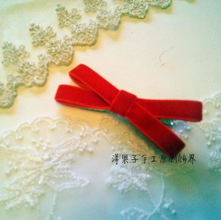 大紅色天鵝絨喜慶發(fā)飾三件套，甜美糖果色點(diǎn)亮新年新婚